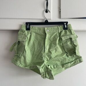 Urban Outfitters Green Cargo Shorts
